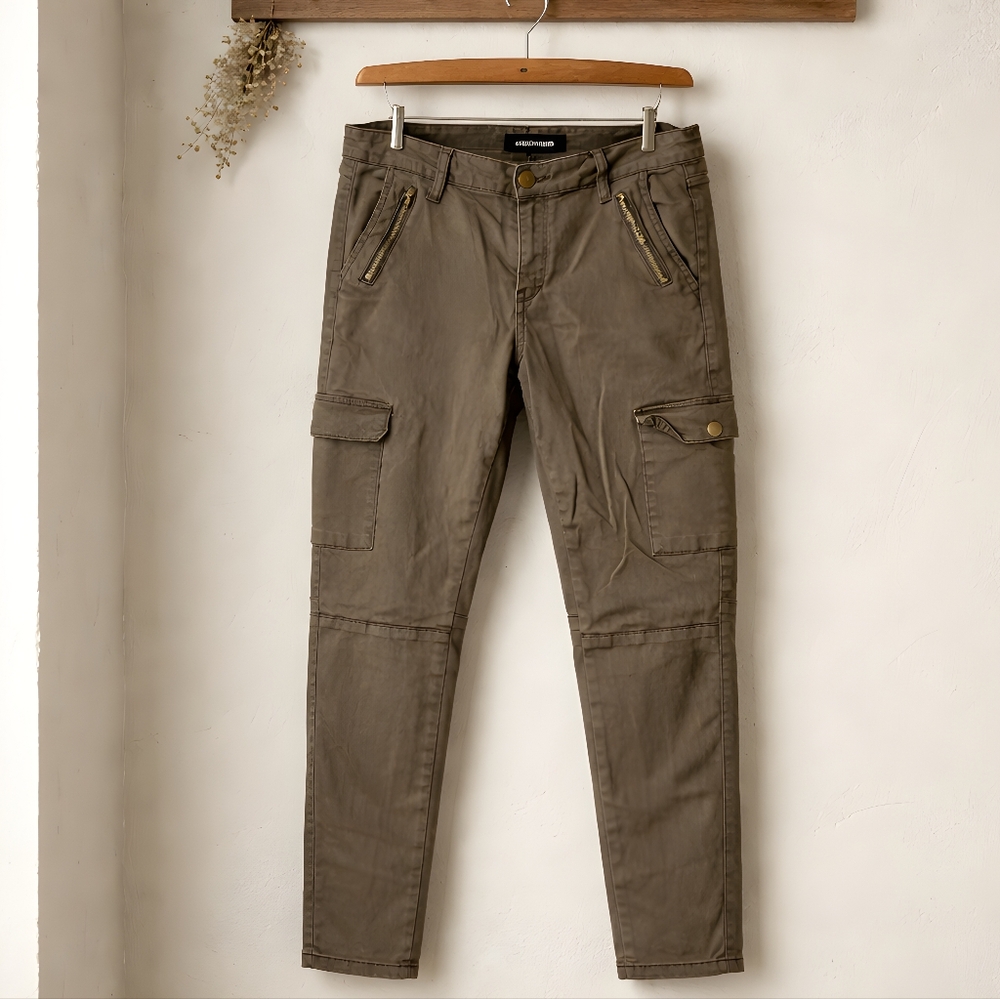 Ashley Mason Olive Skinny Cargo Pants